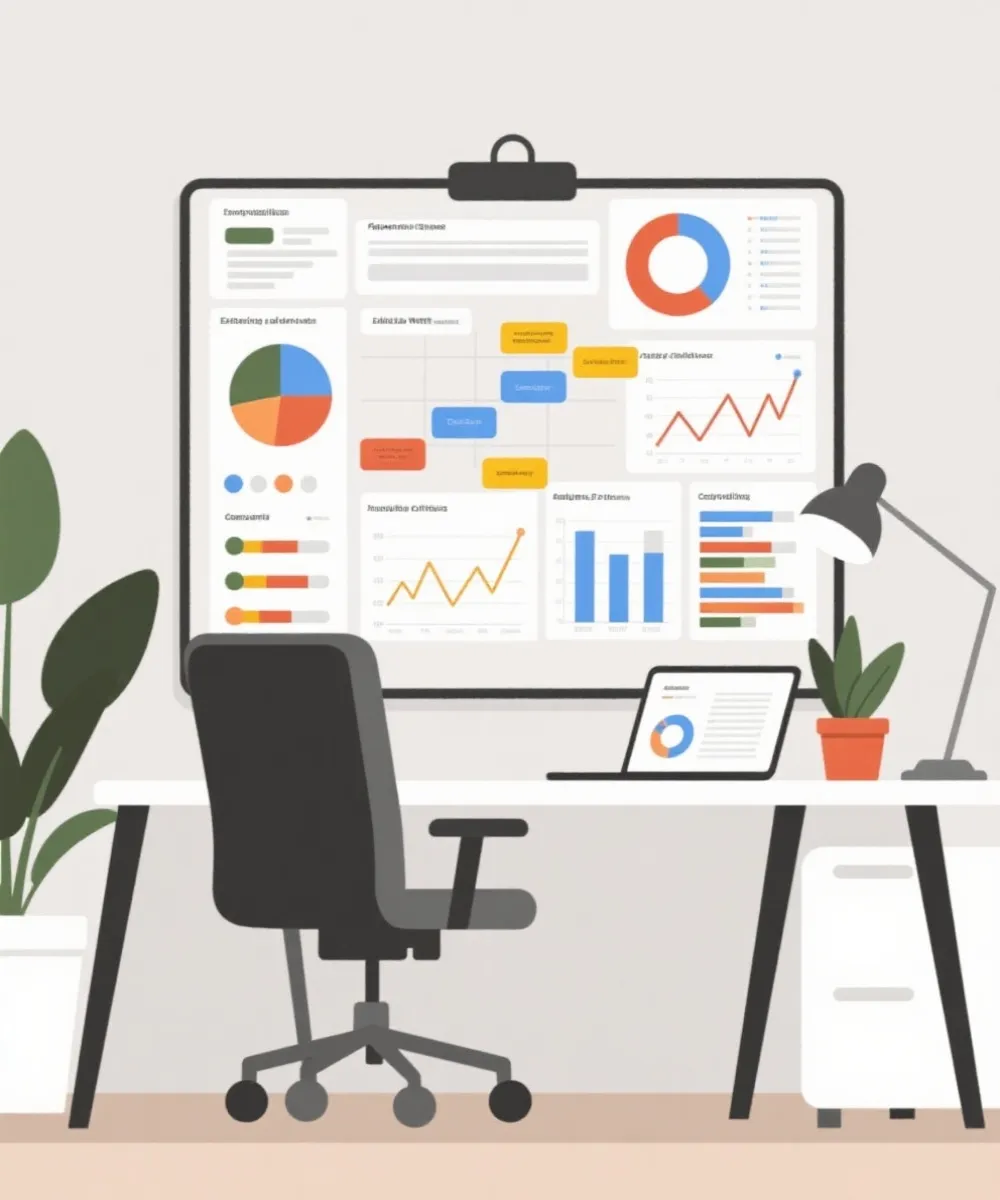 内容策划与数据整理示意图